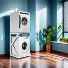Dryer Holder Shelf Adjustable Dryer Stand Front Loading Washer Machine FastShop