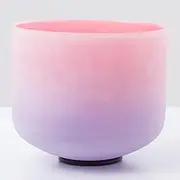 8 Inch E Note Solar Plexus Chakra Frosted Quartz Crystal Singing Bowl with Rubber Mallet and O-ring(440Hz)