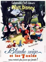 Snow White And The Seven Dwarfs poster French poster 1937 Old Movie Photo