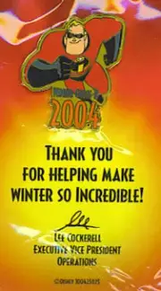 Disney WDW Cast Cross U Winter Mr. Incredible Pin