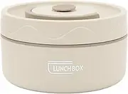 Insulated Food Container, 420ml 304 Stainless Steel Vacuum Insulated Food Jar Leak Proof Round Shape Thermal Lunch Container, Portable Food Bowl for School Travel (Insulated