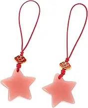 STOBAZA 2pcs Glow in Dark Star Phone Chain Cute Lanyard Pendant for Smartphone Bag Charm Keychain Aesthetic Star Key Charm Compatibility Versatile Use