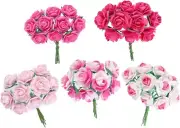 Handmade 50 Pcs Mini Mulberry Paper Roses 18 Mm Mulberry Paper Flowers Scrapbook