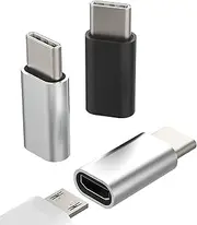 Micro USB Female to USB C Male Adapter(3pack)Android Charging Port Cable Typec Charge Connector for Pixel 5xl LG compatible for Samsung Galaxy S10 S20 S21 S22 Ultra Z Flip Ipad Pro Air4 Cord mc-to-tp