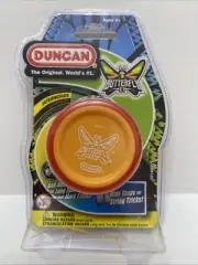 New DUNCAN TOYS RED & ORANGE BUTTERFLY XT Intermediate YO YO With Ball Bearings