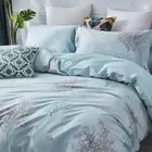 Beach Bedding Set 100% Cotton Duvet Cover Set Reversible Zipper Closure 3-Piece