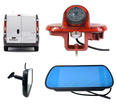 Oval Reversing Camera Kit & Windscreen Monitor Vauxhall Vivaro Van 2001 - 2014