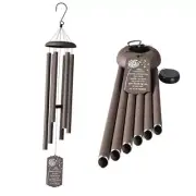 Large Wind Chimes for Outside Deep Tone, Memorial Wind 43inch Rustic Metallic