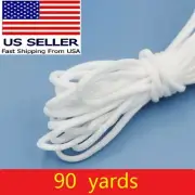 90 yard 3mm Round Elastic Band Rope Cord Ear Hanging Tape Sewing For Face Masks