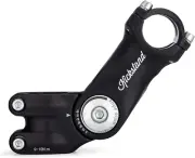 Adjustable Bicycle Handlebar Stem - 0-60 Degree Adjustable Riser Stem for Mounta