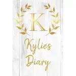 KYLIE’’S DIARY: PERSONALIZED DIARY FOR KYLIE / JOURNAL / NOTEBOOK - K MONOGRAM INITIAL & NAME - GREAT CHRISTMAS OR BIRTHDAY GIFT