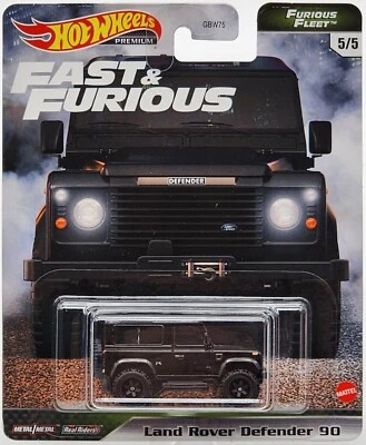 HOT WHEELS PREMIUM FAST AND FURIOUS FURIOUS FLEET LAND ROVER DEFENDER 90 RR's