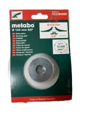 Metabo Flexible Backing Pad 5", 123 mm, 5/8" Nut, Angle Grinder