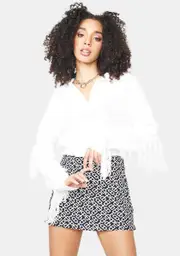Bliss Find Your Calling Fringe Sweater