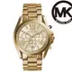 MICHAEL KORS 經典錶大錶徑金色三眼計時不鏽鋼女錶 MK5605 43mm 公司貨保固2年