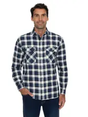 Unisex Flannelette Shirt Blue
