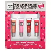 Jenna Hipp Lip Glossary Pout Polish Collection 4 Moisturizing Lip Glosses