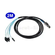Mini External SAS HD 12GB/S SFF-8644 to 4 X SATA High-Performance Cable 2Meter