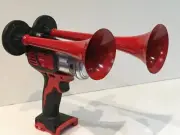 Milwaukee M18 2 Trumpets Air Horn, Train Horn, Metal Chrome Bare Tool