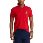 Polo Ralph Lauren Men's Basic Mesh Knit Polo RED Americana Custom Slim Fit