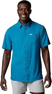 [Columbia] Men's PFG Slack Tide Camp Shirt, Blue Echo, X-Large