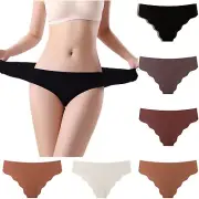 Women Underwear Bikini Lace Women's Seamless Ice Silk Underwear Cloud Flounces