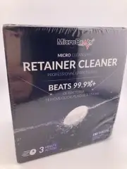 Retainer Cleanser Tablets Invisalign Cleaner, 180 Counts Remove Odors Discolorat