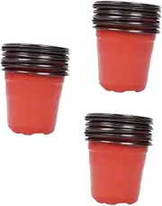 FONDOTIN 120Pcs Plastic Plant Nursery Pots Lightweight Gardening Flower Containers with Drainage for Indoor and Outdoor Use for Seedlings and Home Decoration