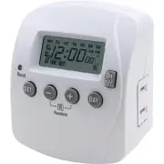 Prime 125V Indoor 7-Day Digital Timer TND002 Prime TND002 054732816507 White