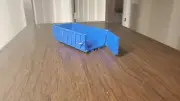 Custom 1/50 Scale 20YD Roll Off Dumpster With Opening Door In Blue