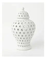 [Heritage] Marcella Ginger Jar 33cm in White