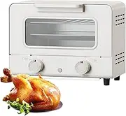 Multi Functional Small Oven 10L 750w, 0-230℃ Temperature Setting and 0-60 Minute Time, for Grilling, Roasting and Roasting