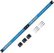 [YiiMO] 24' Magnetic Tool Holder, Heavy Duty Alloy Steel, 2pcs 12 inch, Blue, Wall Mount, Expandable, Tool Organization, Garage, Workshop, Shed, Kitchen, Warehouse