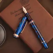 Narwhal Schuylkill Fountain Pen in Dragonet Sapphire - Medium Nib - NEW in Box