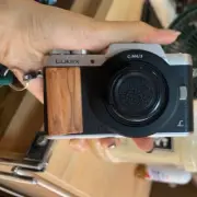 Wooden Hand Grip Camera Holder Sticker For Panasonic Lumix GF9 GF7 GF9KGK Ebony