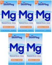 Slow Mag Magnesium Chloride and Calcium, 60 Tablets each (Value Pack of 5)