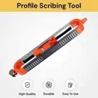 Profile Scribing Tool Contour Gauge Ruler with Lock Precise Carpenter Measuring