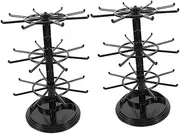 FOYTOKI 2pcs Keychain Hanger Leaf Keychain Head Rope Bracket Macaron Decoration Knotted Headband Key Chain Bracket Fancy Ballpoint Pen Oven Pie Pan Headbands Crown Tiaras Pin Black Plastic