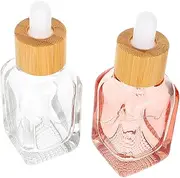 Gogogmee Essential Oil Perfume Bottles Glass Dropper Bottles Leakproof Sample Container Travel Gym Bag Friendly