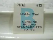 Bulova 7EFAD - Watch Part #13 - Ratchet Wheel - Factory Replacement / Repair