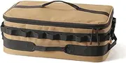 Large Capacity Camping Storage Bag Set - Outdoor Cooking Utensils Organizer with Adjustable Partitions - Portable BBQ & Picnic Cover for Camping Gear - Spice Rack & Camping Kitchen Accessory