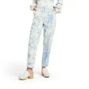 Women's Marble Print High-Rise Tapered Jeans- Rachel Comey x Target Blue 14
