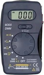 10Pcs/lot Ultra-Thin Digital Multimeter M300 Mini Pocket Integrated Multimeter AC DC Ammeter Voltmeter Ohmmeter BatteryTest Used in Product R&D, Component Incoming Inspecti