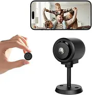 1080p Security Camera (2.4G Only), Small Indoor Camera, WiFi Wireless, Night Vision, Motion Detection, Nanny Cams Wireless with Cell Phone App and Sound for Home Baby Pet Monitoring