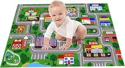Baby Mat for Floor - Interactive Baby Play Mat for Floor | Non-Slip Foldable Rug Crawling Toddler Activities, City Scene Educational Toys Carpet for Indoor Outdoor