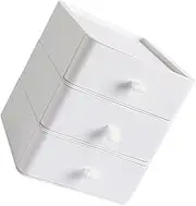 Sewroro Modern Three-layer Drawer Storage Box Office Desk Organizer Home Storage Rack