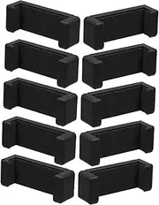 Phone Holder Stand Adapter 1/4 Screw 10pcs Set Black Universal Phone Clip for Tripod Monopod Selfie Stick Ring Light