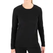 Terramar W9106 - 4.0 Women's Thermafleece Performance Crew - Black 010