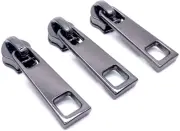 Goyunwell #5 Zipper Pulls 50Pcs Metal Gunmetal Zipper Pulls Bulk Zipper Slider C