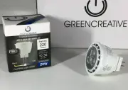 Green Creative 40715 LED MR11 G4 3W 4000K Cool White NF30 220 Lumens 80 CRI